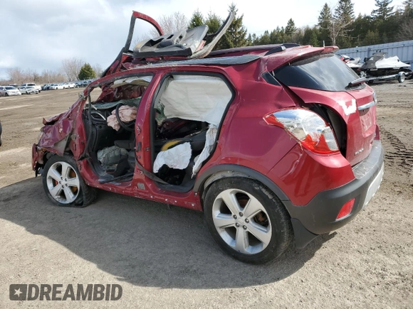 2015 Buick Encore with VIN KL4CJASB0FB053139, listed as a Copart auction lot 46135715 with 0 mi miles and Non Repairable. Bid and sale history available at carsss.com. Image 2.
