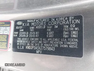 2018 Kia Soul + with VIN KNDJP3A5XJ7579843, listed as a IAAI auction lot 42086255 with 106,886 mi miles. Bid and sale history available at carsss.com. Image 9.
