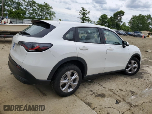 2023 Honda HR-V LX with VIN 3CZRZ2H33PM708851, listed as a Copart auction lot 58376165 with 21,078 mi miles and Salvage title. Bid and sale history available at DreamBid. Image 3.
