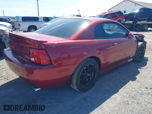 2003 Ford Mustang SVT Cobra with VIN 1FAFP48Y73F416335, listed as a IAAI auction lot 41861603 with 47,111 mi miles. Bid and sale history available at carsss.com. Image 4.