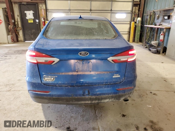 2019 Ford Fusion SE with VIN 3FA6P0HD7KR172077, listed as a Copart auction lot 42242845 with 98,858 mi miles and Salvage Title. Bid and sale history available at DreamBid. Image 6.