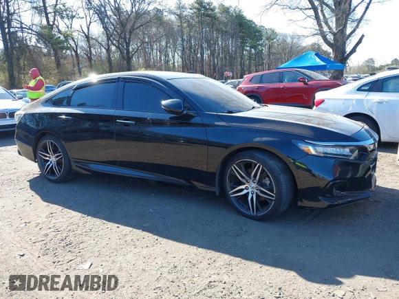 2021 Honda Accord Touring with VIN 1HGCV2F91MA022025, listed as a IAAI auction lot 42048514 with 47,630 mi miles and . Bid and sale history available at DreamBid. Image 12.