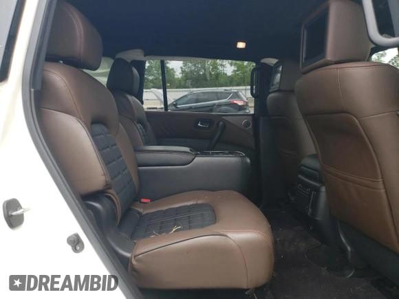 2019 Nissan Armada Platinum with VIN JN8AY2NE0K9759649, listed as a Copart auction lot 57716743 with 45,495 mi miles. Bid and sale history available at carsss.com. Image 12.