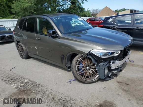 2020 BMW X5 M Competition with VIN 5YMJU0C02L9D70901, listed as a Copart auction lot 63603183 with 33,409 mi miles. Bid and sale history available at carsss.com. Image 4.