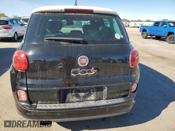 2014 FIAT 500L Lounge with VIN ZFBCFACHXEZ012262, listed as a Copart auction lot 76758574 with 135,218 mi miles and Salvage Title. Bid and sale history available at carsss.com. Image 6.