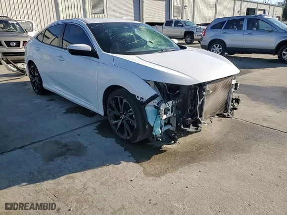 2021 Honda Civic Sedan Sport with VIN 19XFC2F85ME000096, listed as a Copart auction lot 43478245 with 49,890 mi miles and Clean Title. Bid and sale history available at carsss.com. Image 10.