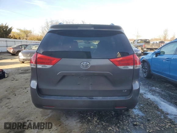 2011 Toyota Sienna LE AAS with VIN 5TDKK3DC8BS036611, listed as a Copart auction lot 86568384 with 160,580 mi miles and Salvage Title. Bid and sale history available at carsss.com. Image 6.