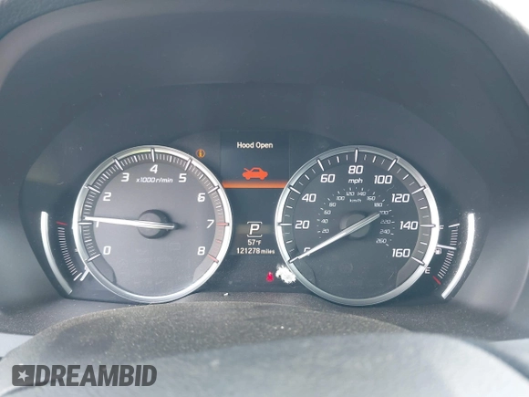 2016 Acura MDX with VIN 5FRYD3H21GB010674, listed as a IAAI auction lot 41916426 with 121,278 mi miles. Bid and sale history available at carsss.com. Image 7.