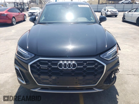2021 Audi Q5 Premium Plus with VIN WA1E2AFY2M2061809, listed as a Copart auction lot 56331075 with 31,631 mi miles and Salvage title. Bid and sale history available at DreamBid. Image 5.