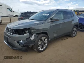 2020 Jeep Compass Limited with VIN 3C4NJCCB9LT170785, listed as a Copart auction lot 53403655 with 55,763 mi miles and Clean Title. Bid and sale history available at carsss.com. Image 1.