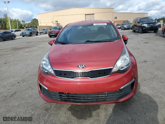 2016 Kia Rio EX with VIN KNADN4A35G6665273, listed as a Copart auction lot 50801545 with 0 mi miles and Salvage Title. Bid and sale history available at carsss.com. Image 5.