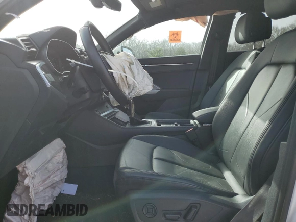 2023 Audi Q3 S line Premium with VIN WA1DECF38P1040315, listed as a Copart auction lot 48264235 with 53,683 mi miles and Salvage title. Bid and sale history available at DreamBid. Image 7.