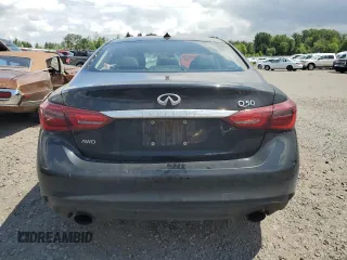 2018 Infiniti Q50 Luxe z VIN JN1EV7AR4JM440636, wystawiony jako Copart lot #57833505 z przebiegiem 112 754 mil mil oraz Czysty tytuł • Clean title. Historia ofert i sprzedaży dostępna na DreamBid. Obrazek 6.