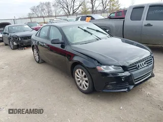 2012 Audi A4 2.0T Premium with VIN WAUAFAFL1CA115616, listed as a IAAI auction lot 41751186 with 186,357 mi miles. Bid and sale history available at carsss.com. Image 1.