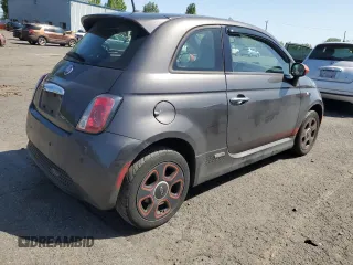2014 FIAT 500e with VIN 3C3CFFGE3ET189547, listed as a Copart auction lot 55529875 with 105,547 mi miles and Clean Title. Bid and sale history available at carsss.com. Image 3.
