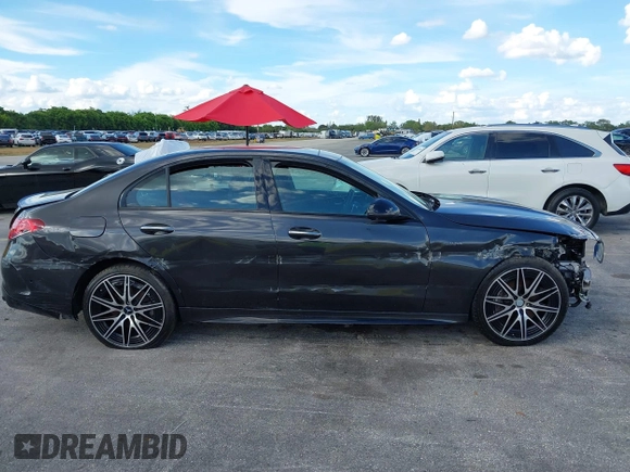 2024 Mercedes-Benz C 43 AMG with VIN W1KAF8HB6RR185662, listed as a IAAI auction lot 41699577 with 7,044 mi miles and . Bid and sale history available at DreamBid. Image 12.