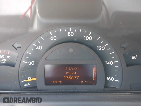 2001 Mercedes-Benz C 230/260/280/320 with VIN WDBRF61J21F056048, listed as a IAAI auction lot 42273081 with 138,637 mi miles and . Bid and sale history available at DreamBid. Image 7.