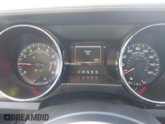 2017 Ford Mustang V6 with VIN 1FATP8EM7H5230609, listed as a IAAI auction lot 41466675 with 25,841 mi miles and . Bid and sale history available at carsss.com. Image 7.