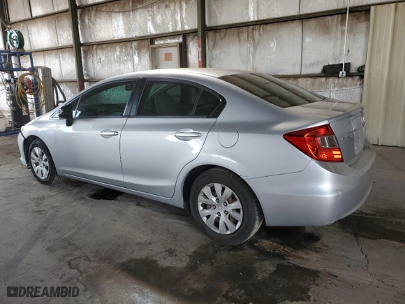 2012 Honda Civic Sdn LX with VIN 19XFB2F50CE381489, listed as a Copart auction lot 48723225 with 144,363 mi miles and Salvage Title. Bid and sale history available at carsss.com. Image 2.