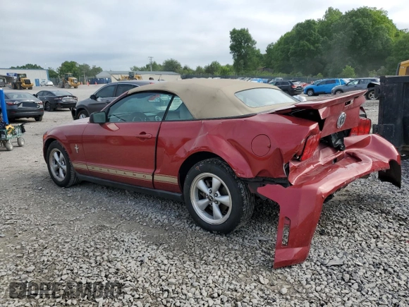 2008 Ford Mustang Deluxe with VIN 1ZVHT84N185158146, listed as a Copart auction lot 56237985 with 105,968 mi miles and Salvage title. Bid and sale history available at DreamBid. Image 2.