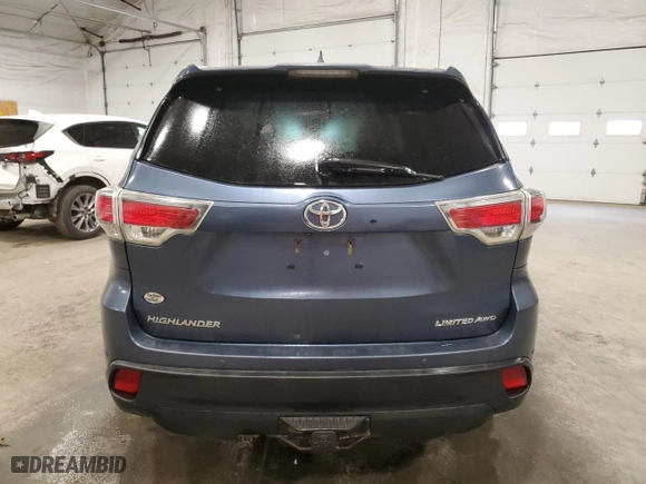 2015 Toyota Highlander Limited with VIN 5TDDKRFH4FS218591, listed as a Copart auction lot 53269185 with 94,767 mi miles and Clean Title. Bid and sale history available at carsss.com. Image 6.