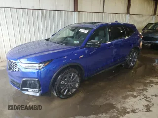 2025 Acura MDX w/A-Spec Package with VIN 5J8YE1H05SL014123, listed as a Copart auction lot 62319425 with 2,124 mi miles and Salvage title. Bid and sale history available at DreamBid. Image 1.