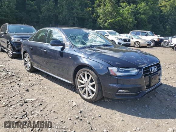 2015 Audi A4 Prestige with VIN WAUMFAFL1FN040488, listed as a Copart auction lot 63304193 with 117,398 mi miles. Bid and sale history available at carsss.com. Image 4.