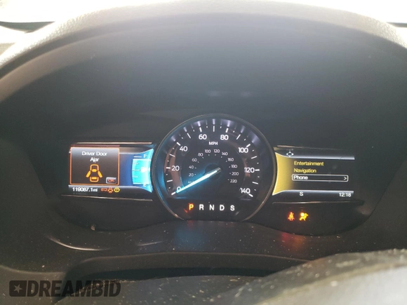 2018 Ford Explorer Limited z VIN 1FM5K8F8XJGB15947, wystawiony jako Copart lot #50683785 z przebiegiem 119 087 mil mil oraz Szkoda całkowita • Salvage title. Historia ofert i sprzedaży dostępna na DreamBid. Obrazek 9.