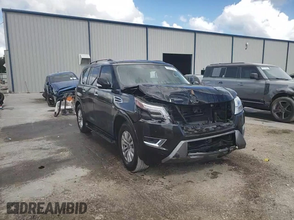 2021 Nissan Armada SV with VIN JN8AY2ACXM9146249, listed as a Copart auction lot 76587094 with 53,812 mi miles and Salvage Title. Bid and sale history available at carsss.com. Image 11.