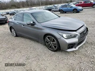 2014 Infiniti Q50 with VIN JN1BV7AP4EM687842, listed as a Copart auction lot 42549085 with 133,599 mi miles and Salvage Title. Bid and sale history available at DreamBid. Image 10.