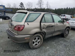 1999 Lexus RX 300 Luxury SUV with VIN JT6HF10U8X0020427, listed as a Copart auction lot 42363335 with 0 mi miles and Salvage Title. Bid and sale history available at carsss.com. Image 3.