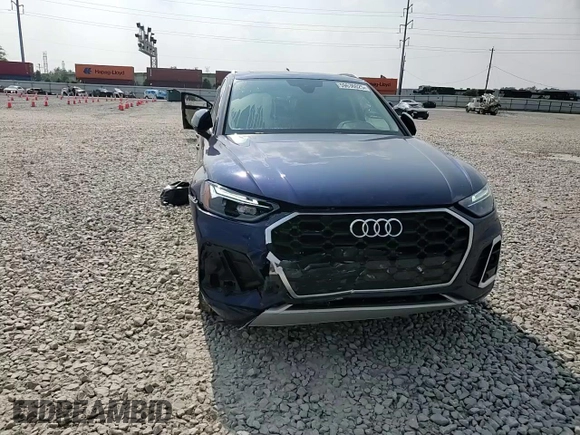 2022 Audi Q5 S line Premium with VIN WA1GAAFY6N2071689, listed as a Copart auction lot 59636025 with 19,969 mi miles and Salvage title. Bid and sale history available at DreamBid. Image 14.