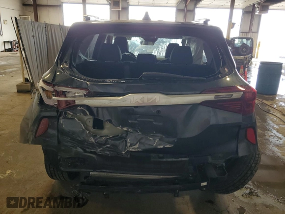 2022 Kia Seltos S with VIN KNDEUCAA6N7271498, listed as a Copart auction lot 55357785 with 40,379 mi miles and Salvage title. Bid and sale history available at DreamBid. Image 6.