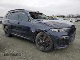 2020 BMW X7 xDrive40i with VIN 5UXCW2C03L9B44405, listed as a Copart auction lot 86332544 with 0 mi miles and Salvage Title. Bid and sale history available at carsss.com. Image 4.
