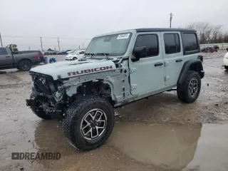 2024 Jeep Wrangler Rubicon with VIN 1C4PJXFG2RW331441, listed as a Copart auction lot 41844015 with 7,263 mi miles and Salvage Title. Bid and sale history available at DreamBid. Image 1.