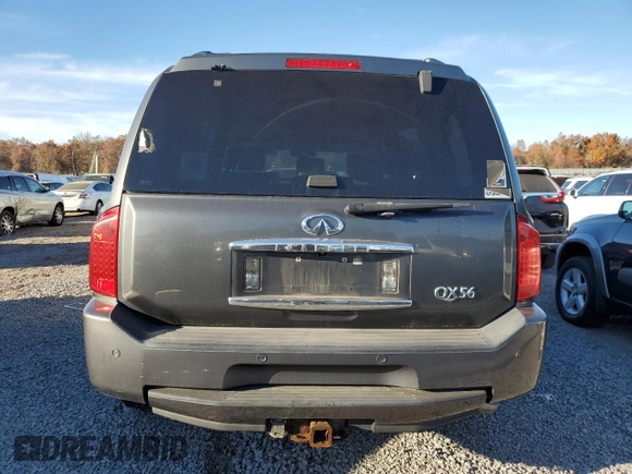 2005 Infiniti QX56 with VIN 5N3AA08C65N810746, listed as a Copart auction lot 76362944 with 0 mi miles and Clean Title. Bid and sale history available at carsss.com. Image 6.
