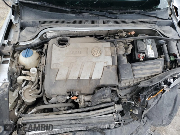 2013 Volkswagen Jetta TDI with VIN 3VWLL7AJ6DM411102, listed as a Copart auction lot 59615725 with 113,215 mi miles and Salvage title. Bid and sale history available at DreamBid. Image 11.