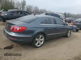 2011 Volkswagen CC with VIN WVWHN9AN5BE739809, listed as a Copart auction lot 54607385 with 124,389 mi miles and Salvage Title. Bid and sale history available at DreamBid. Image 3.