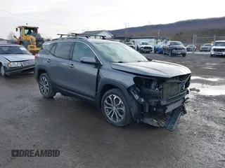 2019 GMC Terrain SLT with VIN 3GKALVEX5KL384320, listed as a IAAI auction lot 41891334 with 53,459 mi miles. Bid and sale history available at carsss.com. Image 1.