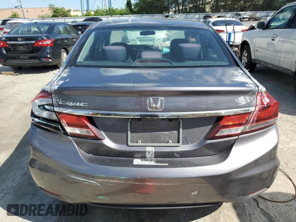 2015 Honda Civic EX z VIN 19XFB2F85FE248225, wystawiony jako Copart lot #57252085 z przebiegiem Nie podano mil oraz Szkoda całkowita • Salvage title. Historia ofert i sprzedaży dostępna na DreamBid. Obrazek 6.