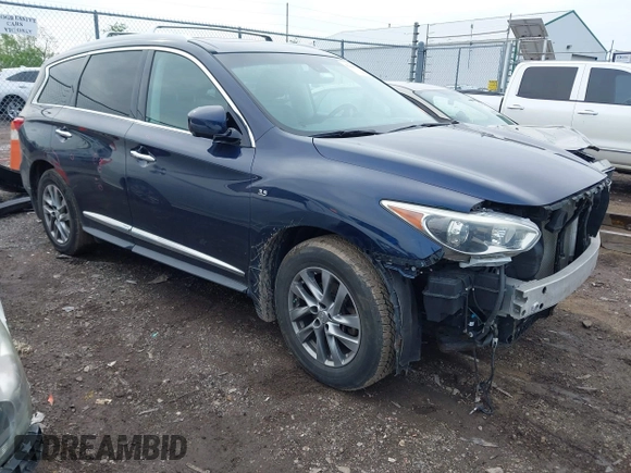 2015 Infiniti QX60 z VIN 5N1AL0MM3FC521001, wystawiony jako IAAI lot #42188337 z przebiegiem 138 266 mil mil oraz . Historia ofert i sprzedaży dostępna na DreamBid. Obrazek 1.