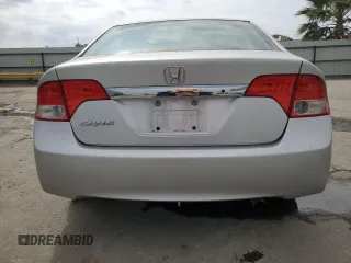 2011 Honda Civic LX with VIN 2HGFA1F59BH309708, listed as a Copart auction lot 53485515 with 215,954 mi miles and Salvage Title. Bid and sale history available at DreamBid. Image 6.