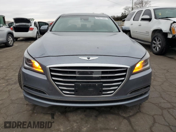 2015 Hyundai Genesis 3.8L with VIN KMHGN4JE9FU057392, listed as a Copart auction lot 77071393 with 222,111 mi miles. Bid and sale history available at carsss.com. Image 5.