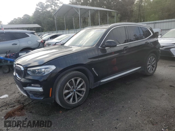 2019 BMW X3 sDrive30i with VIN 5UXTR7C52KLE98997, listed as a Copart auction lot 50659845 with 98,108 mi miles and Salvage Title. Bid and sale history available at carsss.com. Image 1.