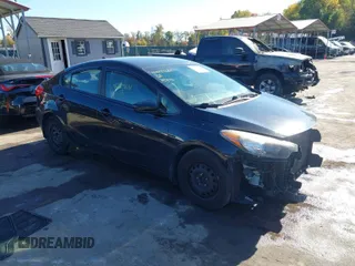 2016 Kia Forte LX with VIN KNAFK4A63G5531086, listed as a IAAI auction lot 40699631 with 145,014 mi miles. Bid and sale history available at carsss.com. Image 1.