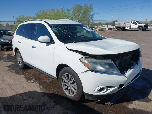 2016 Nissan Pathfinder S with VIN 5N1AR2MN7GC638875, listed as a IAAI auction lot 41996143 with 92,637 mi miles and . Bid and sale history available at DreamBid. Image 13.