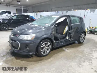 2017 Chevrolet Sonic LT with VIN 1G1JD6SH4H4135140, listed as a Copart auction lot 89047375 with 119,474 mi miles and Salvage Title. Bid and sale history available at carsss.com. Image 1.