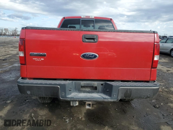2005 Ford F-150 XL with VIN 1FTRF14505NA21605, listed as a Copart auction lot 81748944 with 206,317 mi miles and Salvage title. Bid and sale history available at DreamBid. Image 6.