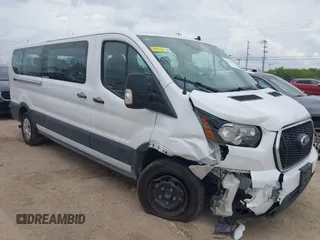 2024 Ford Transit Passenger XL with VIN 1FBAX2Y89RKA83438, listed as a IAAI auction lot 42670393 with 29,227 mi miles and . Bid and sale history available at DreamBid. Image 1.