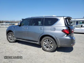 2020 Infiniti QX80 LUXE with VIN JN8AZ2NE0L9252099, listed as a Copart auction lot 48903275 with 88,500 mi miles and Salvage Title. Bid and sale history available at carsss.com. Image 2.